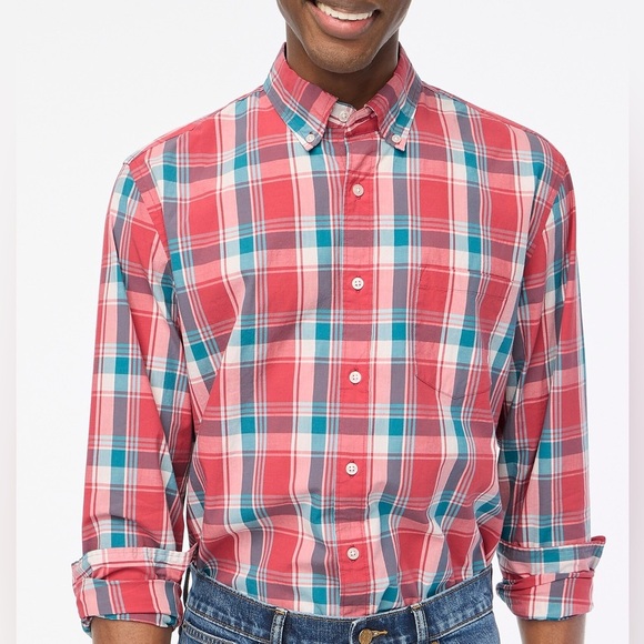 J. Crew Other - J. Crew Plaid Classic Flex Casual Shirt Size Small